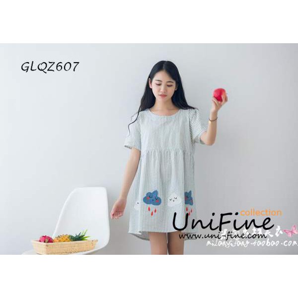 GLQZ607 -Đầm babydoll hình mây