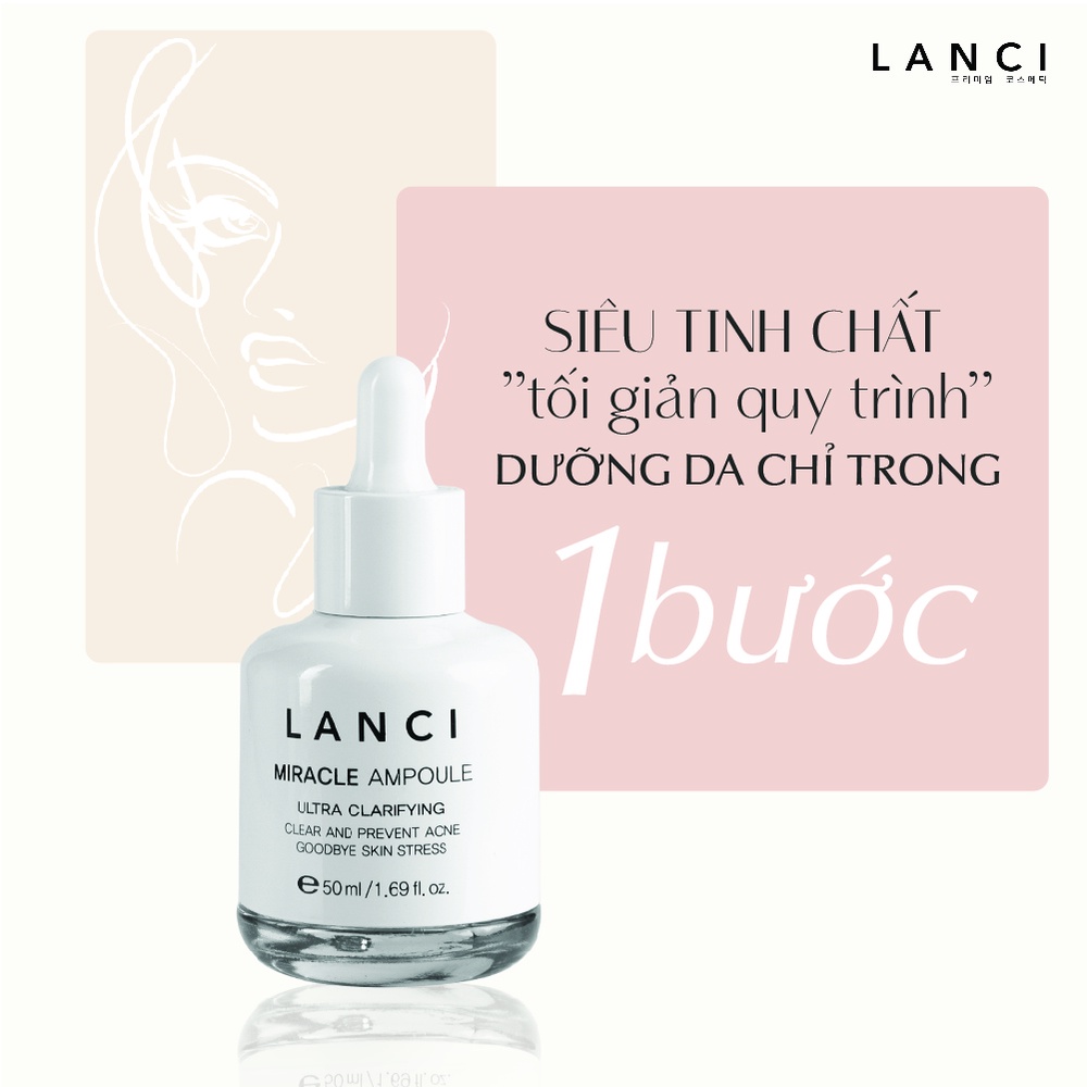 Set Siêu Serum LANCI mini Phục Hồi, Tái Tạo, Chống Lão Hóa, Làm Trắng Sáng Da Miracle AmpouleI (5mlx3)