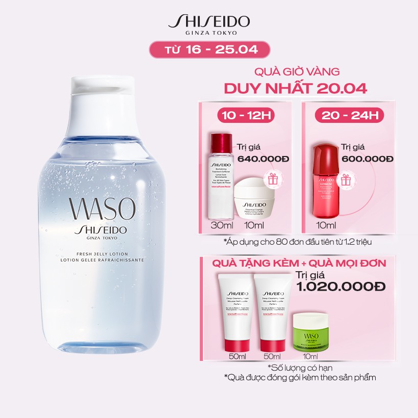 Nước cân bằng Shiseido WASO Fresh Jelly Lotion 150ml