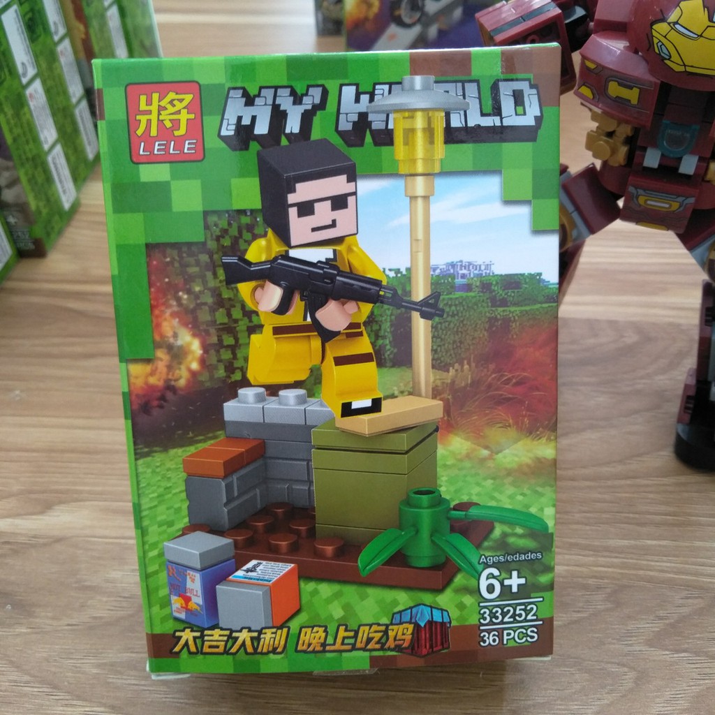 Lắp ráp xếp hình lego minecraft my world 33252 : 8 mẫu lego minecraft (Khách hàng chat chọn mẫu)