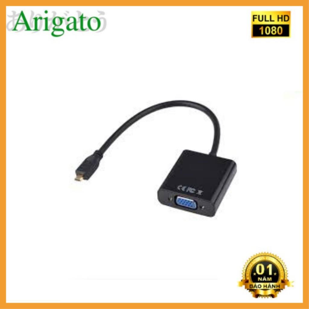 Cáp chuyển đổi Micro HDMI To VGA -Asuna
