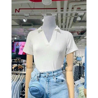 ÁO POLO BASIC CỔ V STRADIVARIUS A073