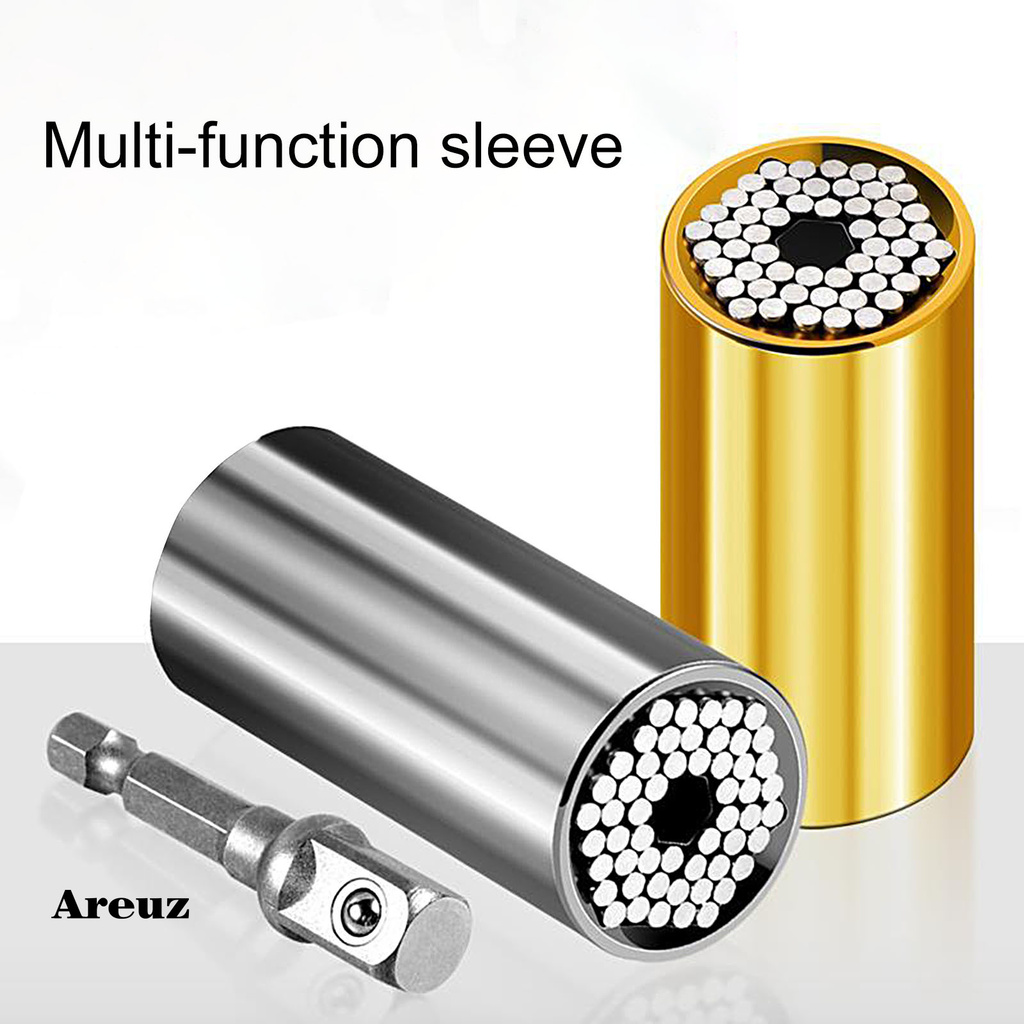 Areuz Universal Magic Torque Wrench Socket Sleeve Connecting Gator Power Drill Adapter