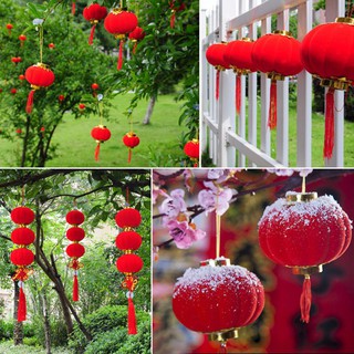 Mua Đèn lồng treo may mắn nhung đỏ trang trí Tết  lễ hội  đám cưới