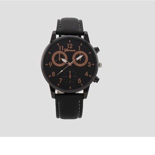 Đồng hồ đeo tay geneva - Đồng hồ nam dây da cao cấp chống úng đọng nước, pin cực khỏe, có lịch ngày lịch thứ