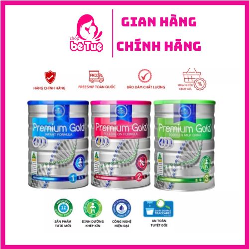 Sữa Hoàng Gia úc Premium Gold Đủ Số 1-2-3 900g [Date MỚI