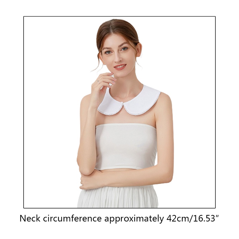 Vòng Cổ Choker Phối Ren Giả Có Thể Tháo Rời Phong Cách Pháp Thời Trang Cho Nữ