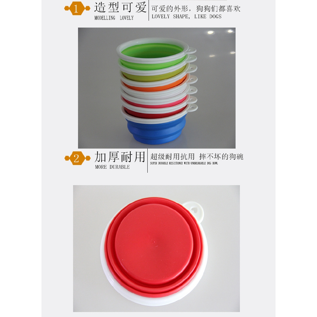 Tô silicon gấp gọn được thành đĩa tiện lợi dành cho thú cưng