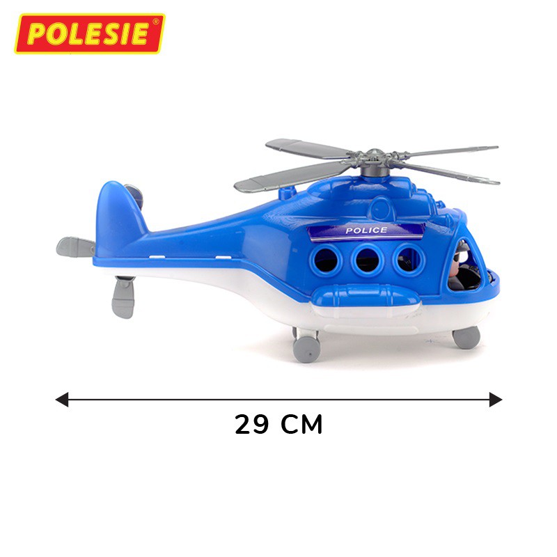 Đồ Chơi Mô Hình Máy Bay Trực Thăng Cảnh Sát, Nhựa ABS An Toàn Nhập Khẩu Châu Âu CHÍNH HÃNG POLESIE 68675