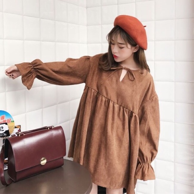 Áo baby doll thu đông