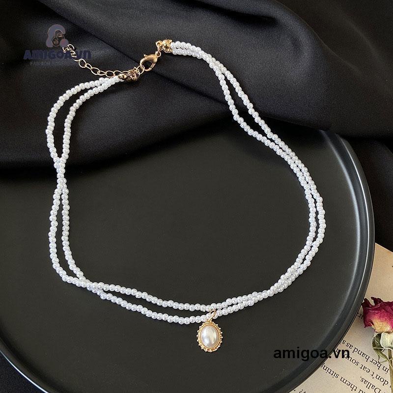 ✨✨Vòng cổ choker ngọc trai phối mặt hình bướm thời trang Hàn Quốc cho nữ