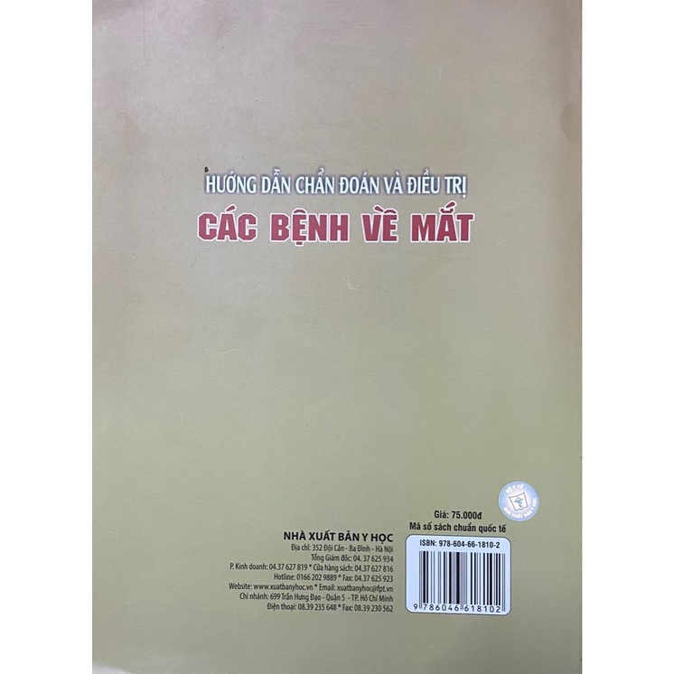 Sách - Hướng dẫn chẩn đoán và điều trị các bệnh về mắt