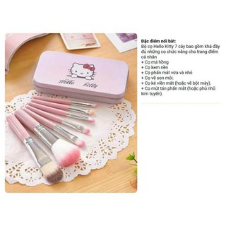 Bộ Cọ Trang Điểm Hello Kitty Mini Brush Kit 7 Cây