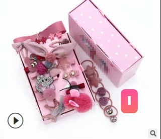 Set nơ cài tóc 24 món cho bé siêu xinh