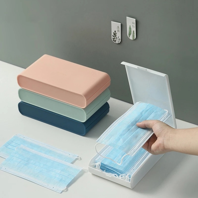 Hộp Nhựa Đựng Khăn Giấy/Trang Sức Sức Chứa Lớn Chống Bụi Chống Nước Có Nắp Đậy Đa Năng