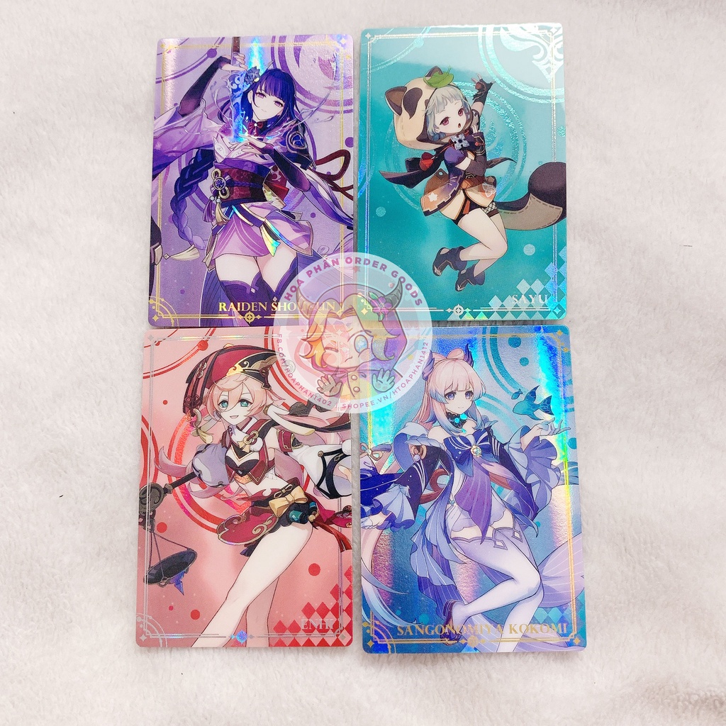 Combo card bánh xốp Genshin Impact vol.2