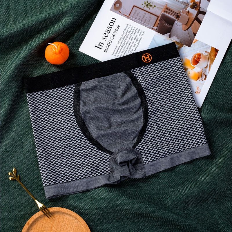 Hộp 3 Quần Lót Boxer Thể Thao Không Đường May Cỡ Lớn Thoải Mái Thoáng Khí Phong Cách Mới Cho Nam