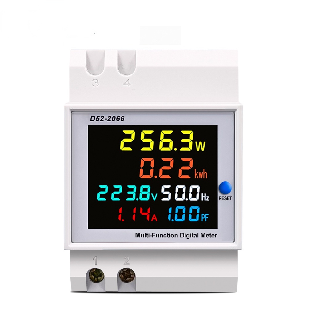 Thiết Bị Đo Tần Số Năng Lượng KWH 6 Trong 1 110V 220V 380V 100A