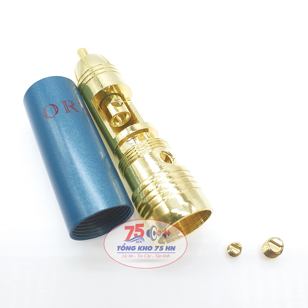 02 ĐẦU JACK HOA SEN ORTOFON GOLD 24K 8NX khóa chốt OD-10mm - JACK AV HI-END ORTOFON