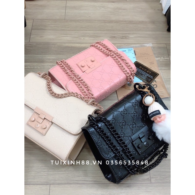 [Mã FASHIONGREEN264 giảm 10% tối đa 30k đơn từ 99k] Túi xách nữ cao cấpTúi in vân chìm CG