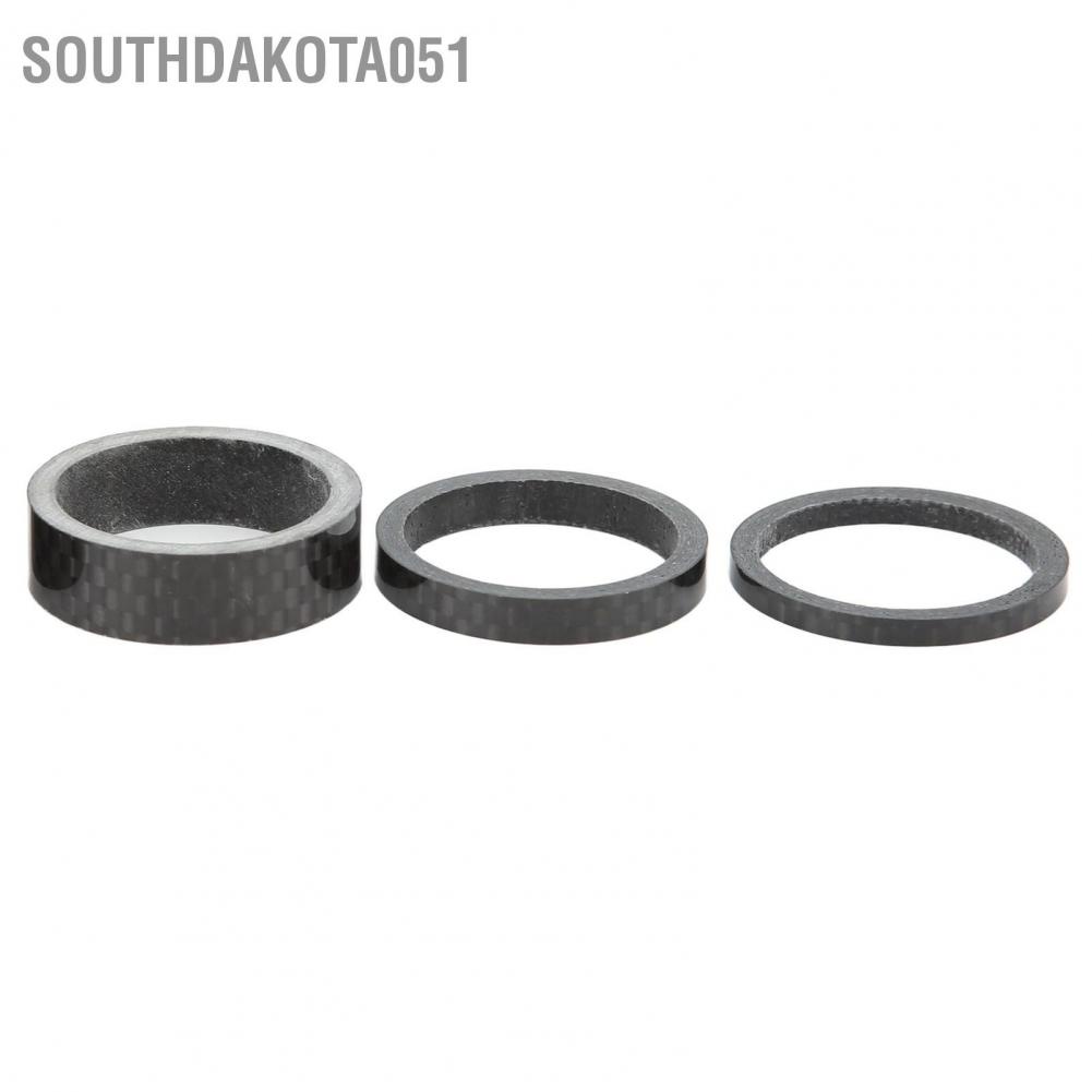 Hàng Sẵn Set 5 Vòng đệm điều chỉnh bát phuộc phía trước xe đạp bằng sợi carbon OD2 28,6mm（3/5/10/15/20mm)【Southdakota051】