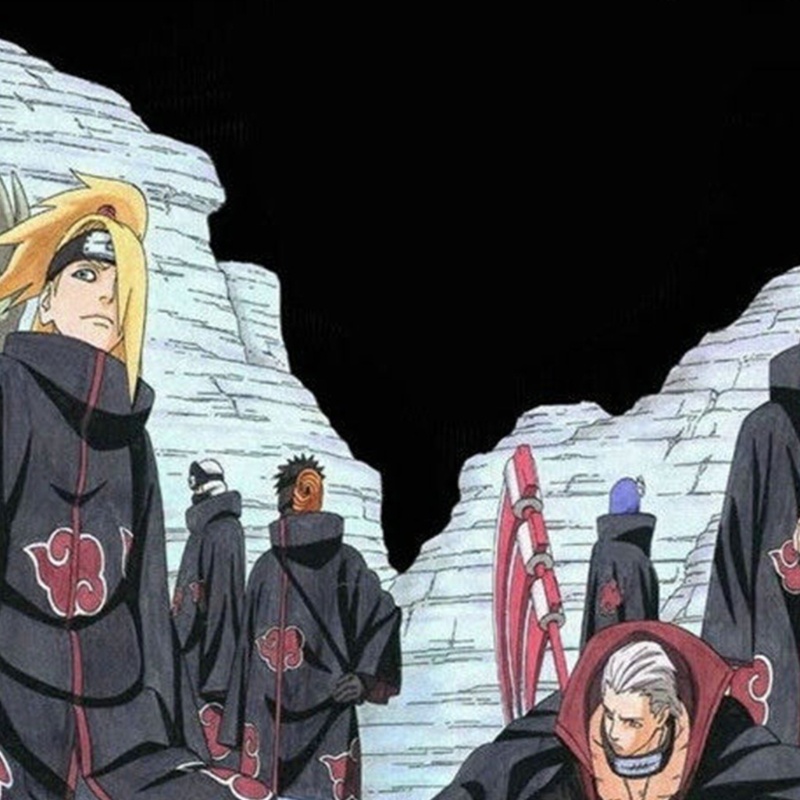 Áo Choàng Dài Hóa Trang Nhân Vật Anime Uchiha Itachi Kèm Băng Đô Cho Người Hâm Mộ