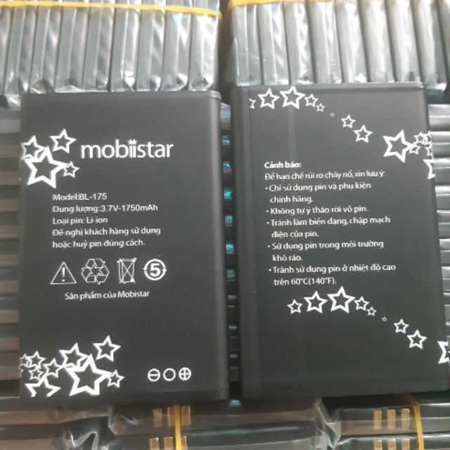 pin Pin mobiistar B249 (BL-175) , pin này xài chung với mobiistar B242i (BL-170b) pin