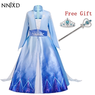 Set Đầm NNJXD 3 Món Hóa Trang Công Chúa Cho Bé Gái 3-10 Tuổi
