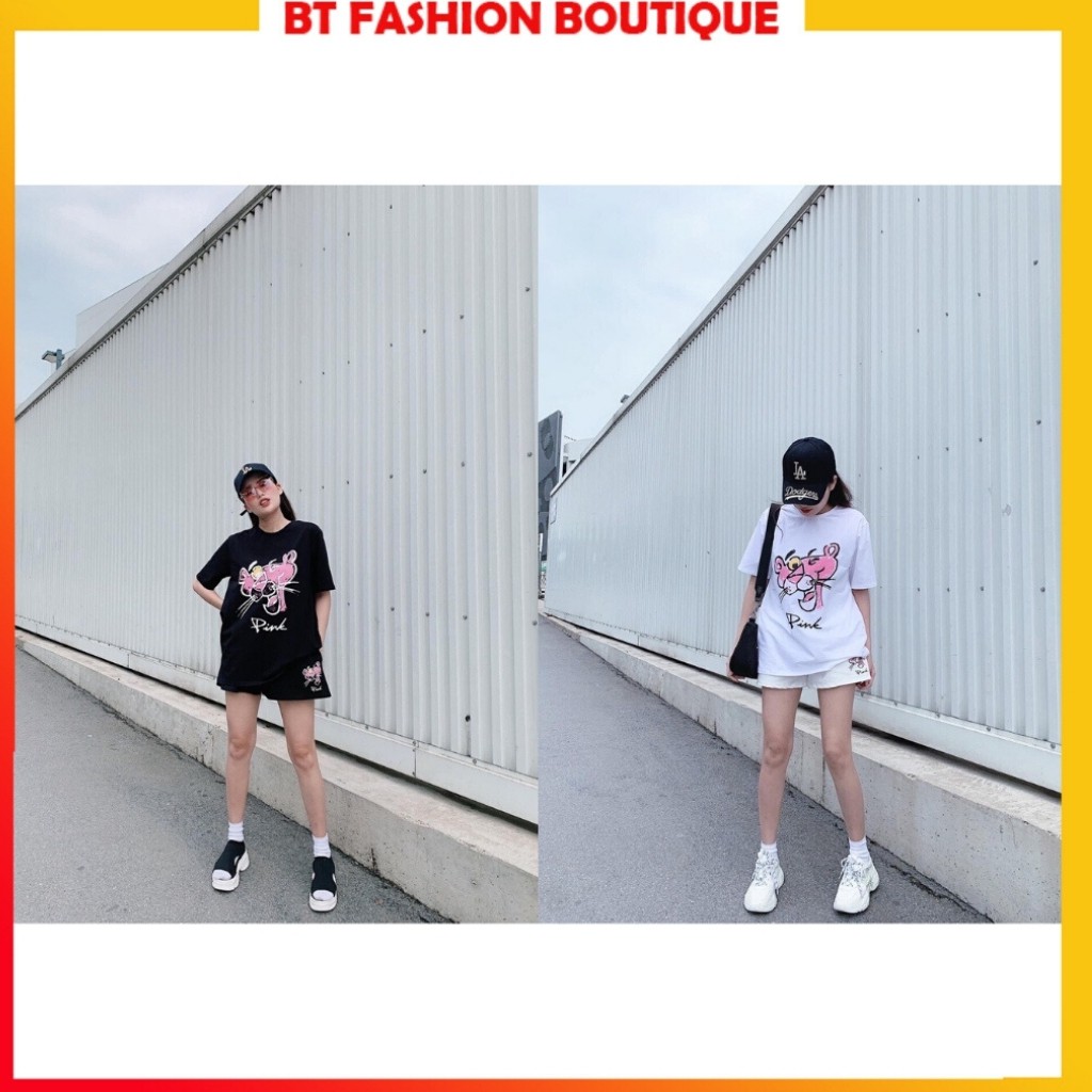 Đồ bộ nữ PINK Báo hồng PK001 from dáng áo thụng, vải mịn đẹp | BigBuy360 - bigbuy360.vn