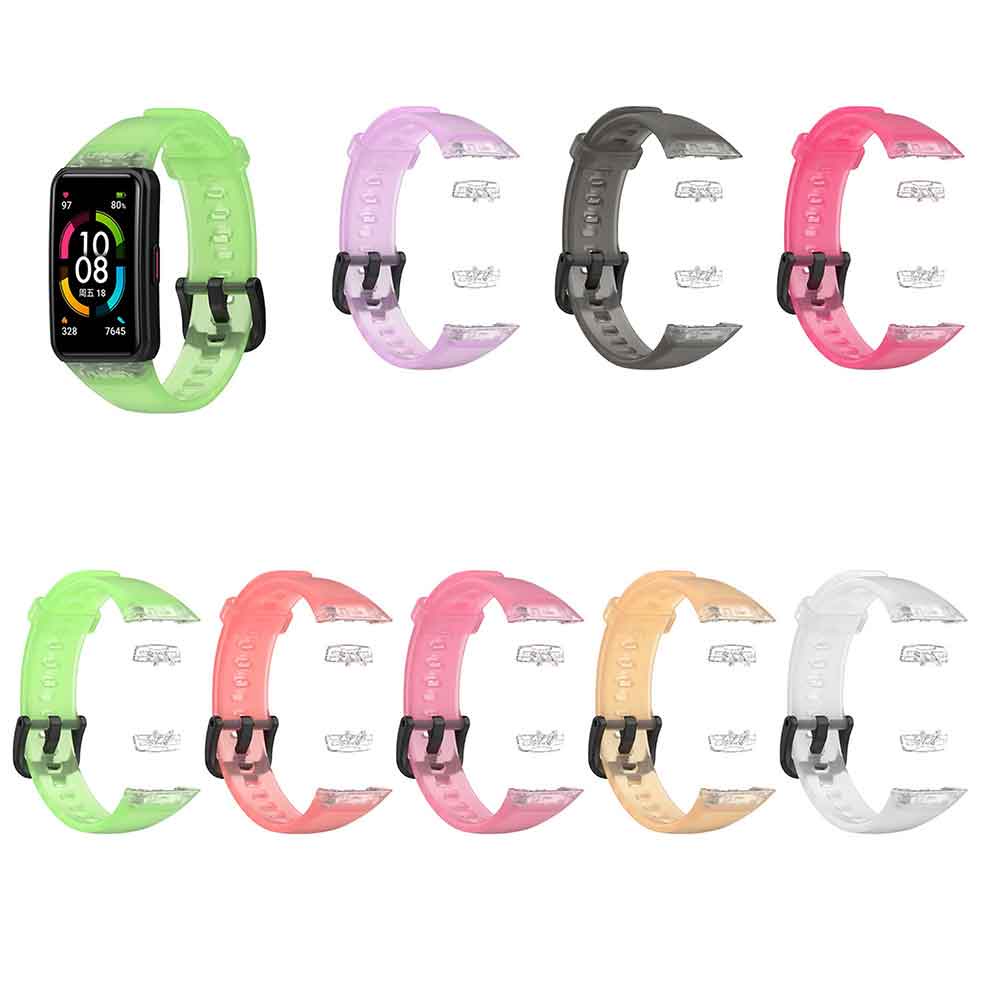 Dây Đeo Thay Thế Trong Suốt Cho Đồng Hồ Thông Minh Huawei Band 6 / Honor Band 6