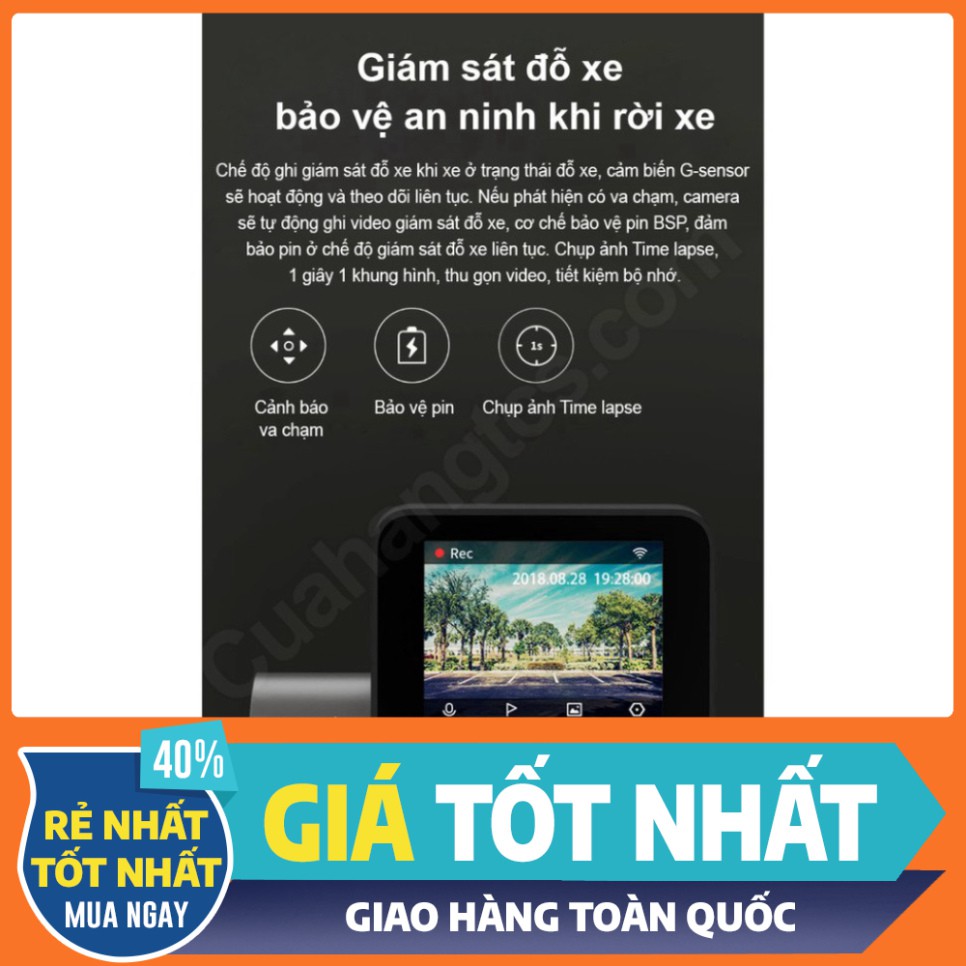 TUẦN LỄ SALE Camera hành trình Xiaomi 70mai Pro bản quốc tế chính hãng @@