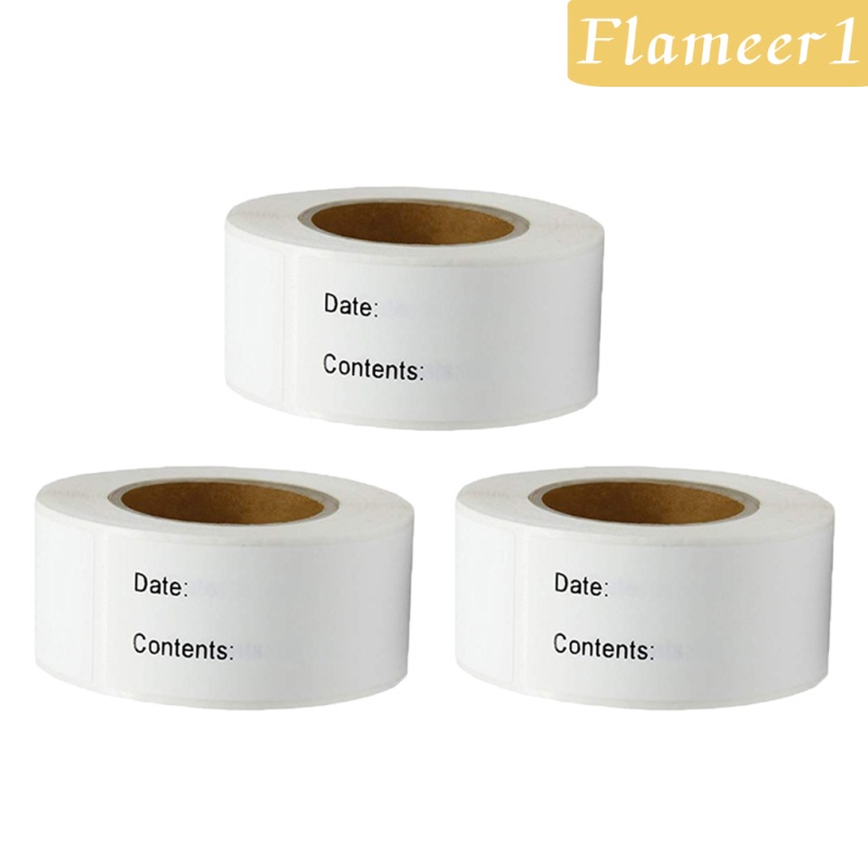 [Flameameer1] 3 Cuộn Nhãn Dán Tự Dính Đánh Dấu Ngày Tháng Cho Tủ Lạnh