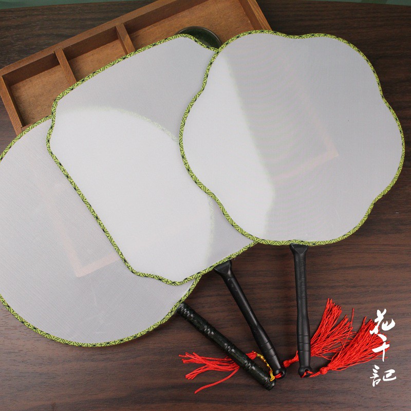 Quạt trơn cổ trang đạo cụ trang trí chụp hình