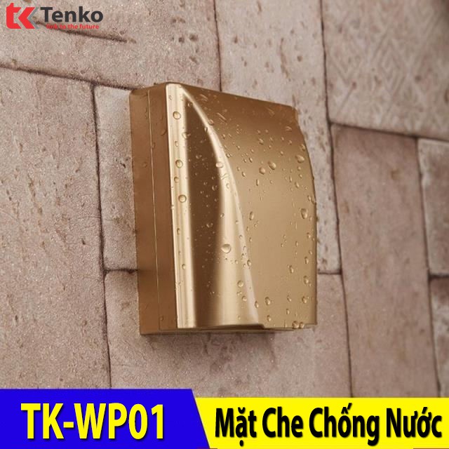 [Chính Hãng] Mặt che mưa chống nước cho ổ cắm Vuông Tenko TK-WB01 Vàng