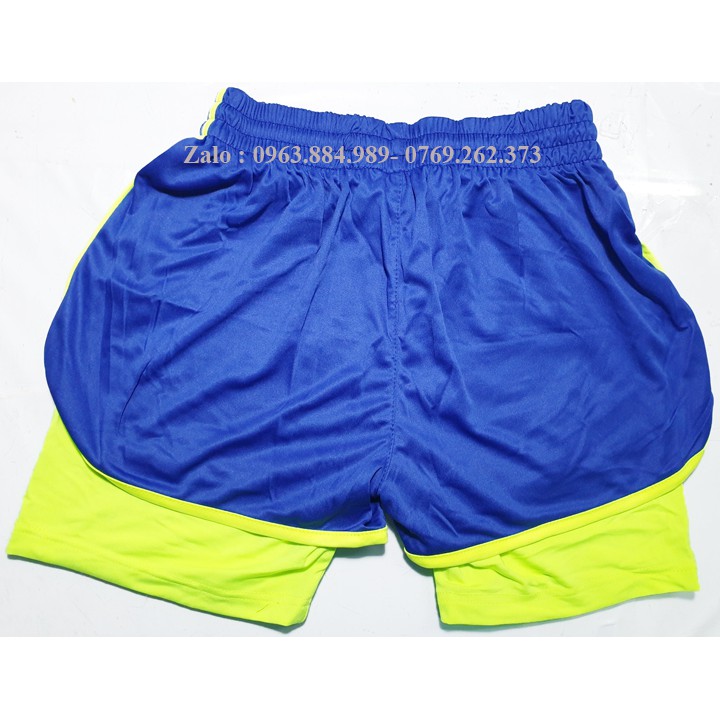 Quần đùi 2 lớp Đ.02 chơi thể thao , tập gym cho anh chị em