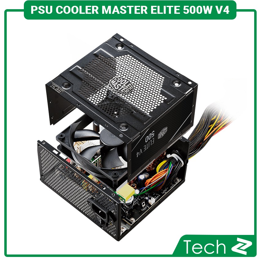 Nguồn máy tính Cooler Master Elite 500w V4 (80 Plus /Màu Đen)