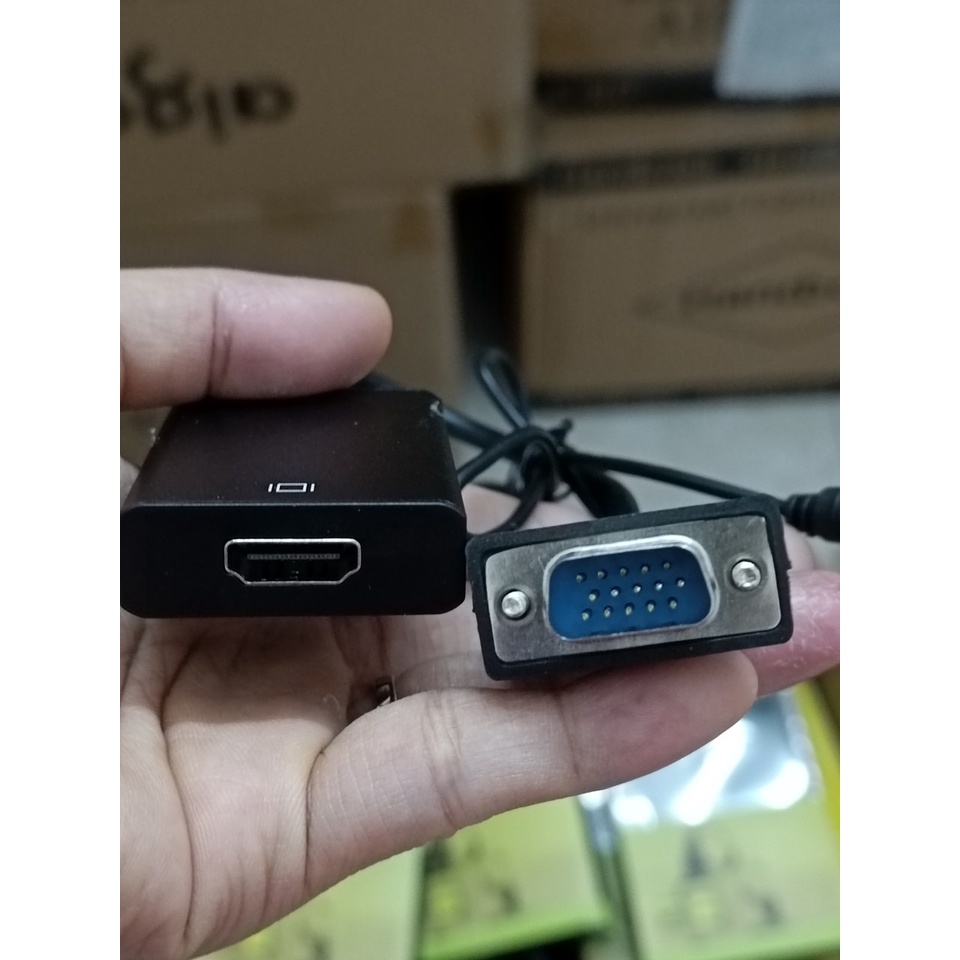 Dây cáp chuyển đổi VGA ra HDMI - MT VIKI có âm thanh đảm bảo chất lượng bảo hành 3 tháng BUNOC's