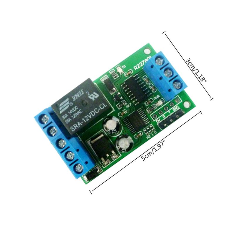 Rơ Le 1 Kênh 2 Trong 1 12V RS232 TTL232 Cho Mô-Đun Điều Khiển Từ Xa