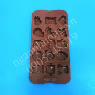 KHUÔN SILICON ĐỔ SOCOLA. THẠCH