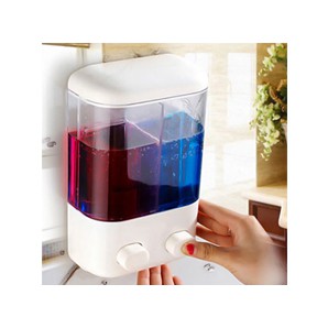 Hộp Đựng Nước Rửa Tay , dầu gội 2 ngăn treo tường #2