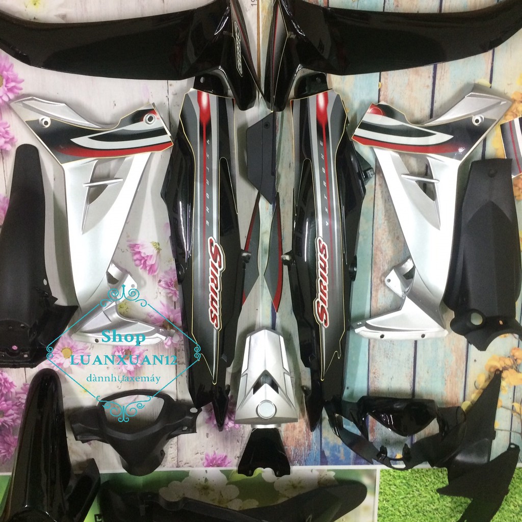 Dàn áo xe SIRIUS -vỏ nhựa SIRUS  MÀU ĐEN