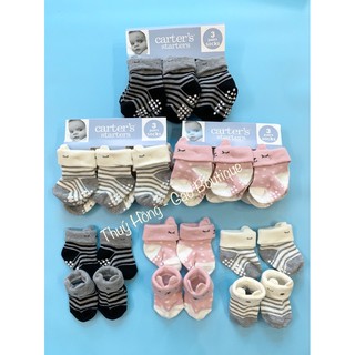 SET 6 ĐÔI TẤT XÙ CARTER SIÊU YÊU CHO BÉ 0/6M - 6/12M