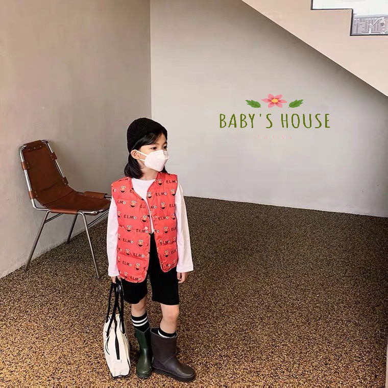 Áo phao gile lông vũ siêu nhẹ họa tiết đáng yêu cho bé AK03 - Baby House