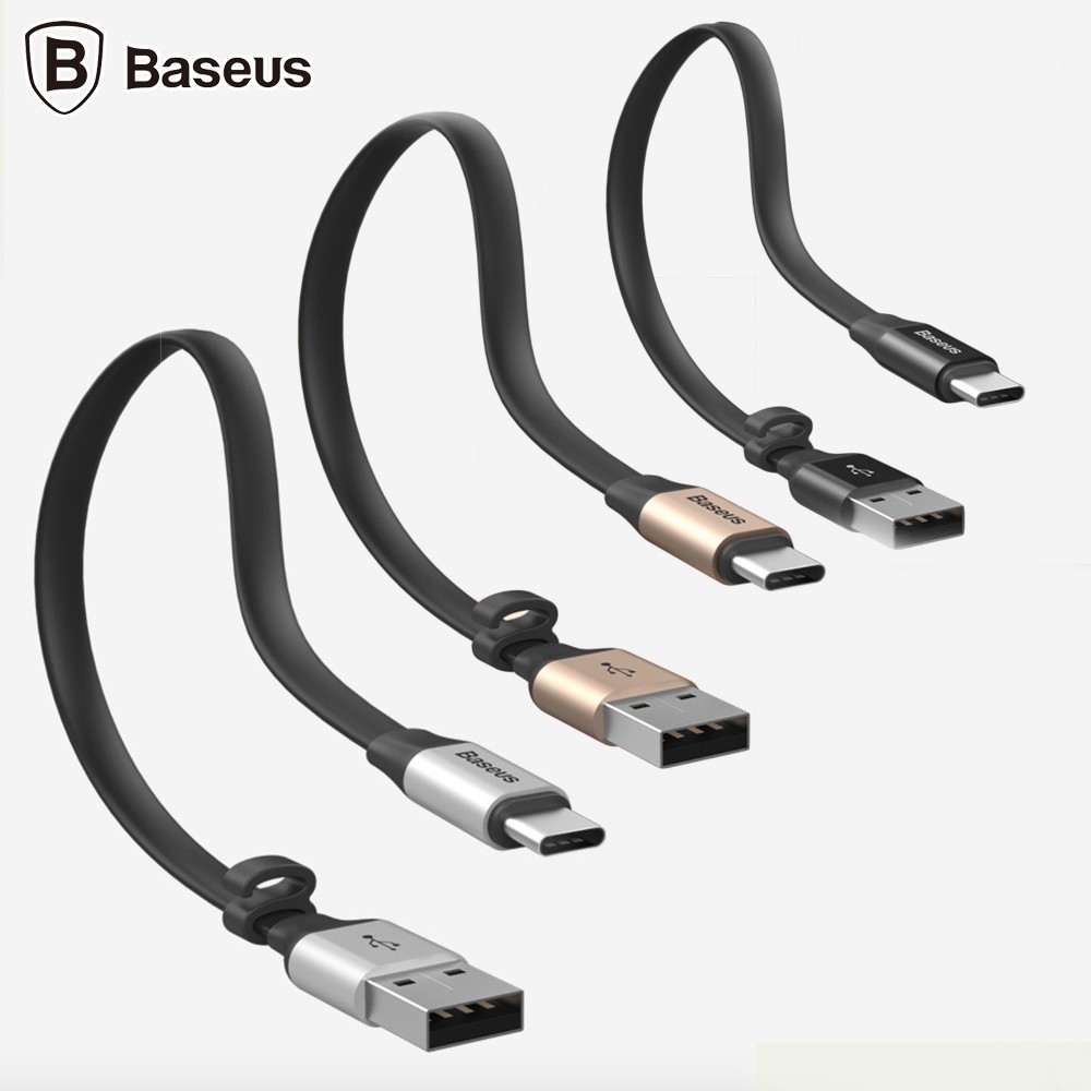 Cáp Sạc Baseus 23CM 1 Đầu Cắm 2 Chân Lightning &amp; MicroUSB