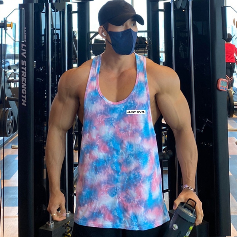 Áo Thun Lưới Không Tay Họa Tiết Rằn Ri Thiết Kế Mới Thoải Mái Thời Trang Mùa Hè Cho Nam