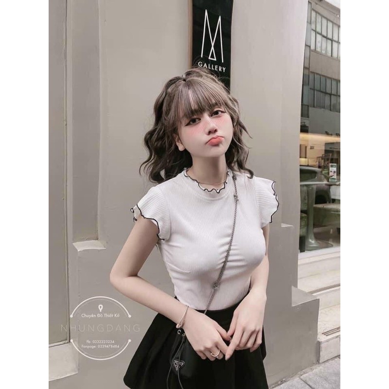 [FREESHIP - HÀNG LOẠI 1] ÁO CỔ BÈO DARA 2 MÀU SIẺU HOT