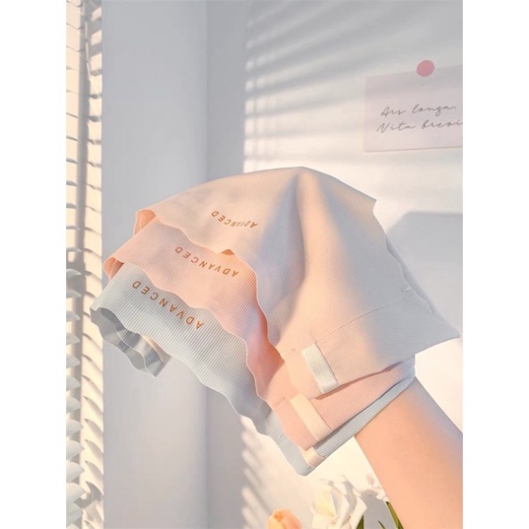 Quần Lót Su Lạnh Viền Sóng Gân Tăm Co Giãn Cạp Chống Tụt 6688 Nội Y Xanh chất thoáng mát cao cấp