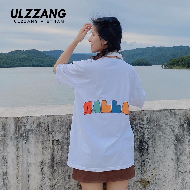 Áo thun nữ tay lỡ ULZZ ulzzang form dáng rộng Sallas