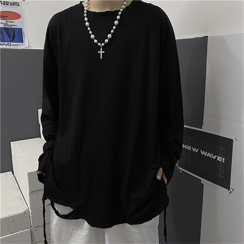 Áo thun tay dài thời trang trẻ trung 216027Áo sơ mi nữ dáng rộng phong cách Hàn Quốc thời trang mùa thu | BigBuy360 - bigbuy360.vn