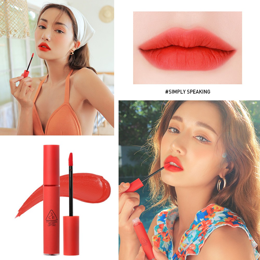 Son kem siêu lì 3CE Velvet Lip Tint #SIMPLY SPEAKING